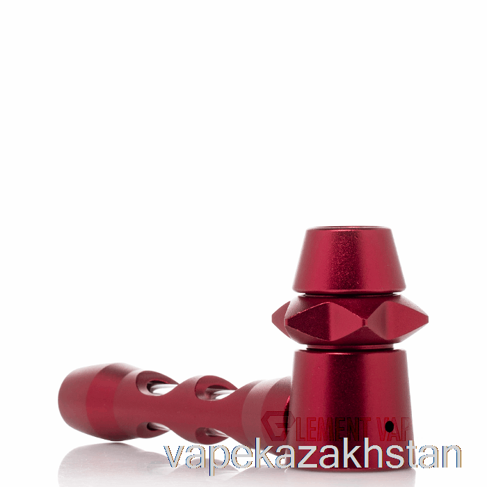 Vape Kazakhstan Cheech Glass Metal Encased Hitter Hand Pipe Red